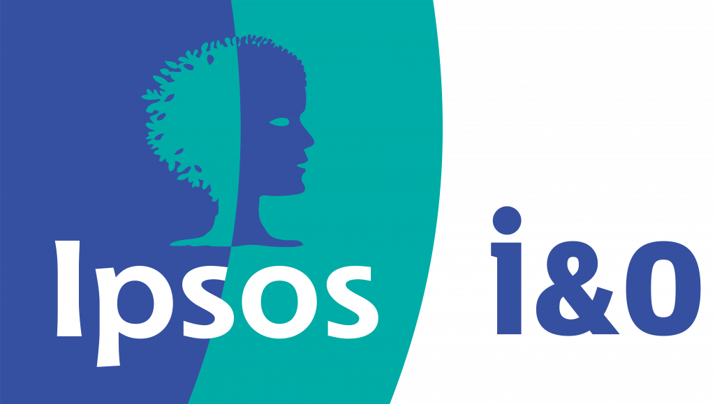 logo van Ipsos I&O die een onderzoek doen in Waddinxveen