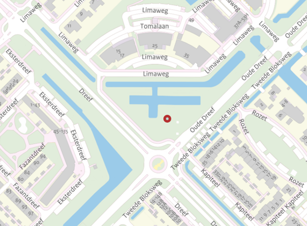 Aan de Dreef staat een bordje over uitleg over maaien